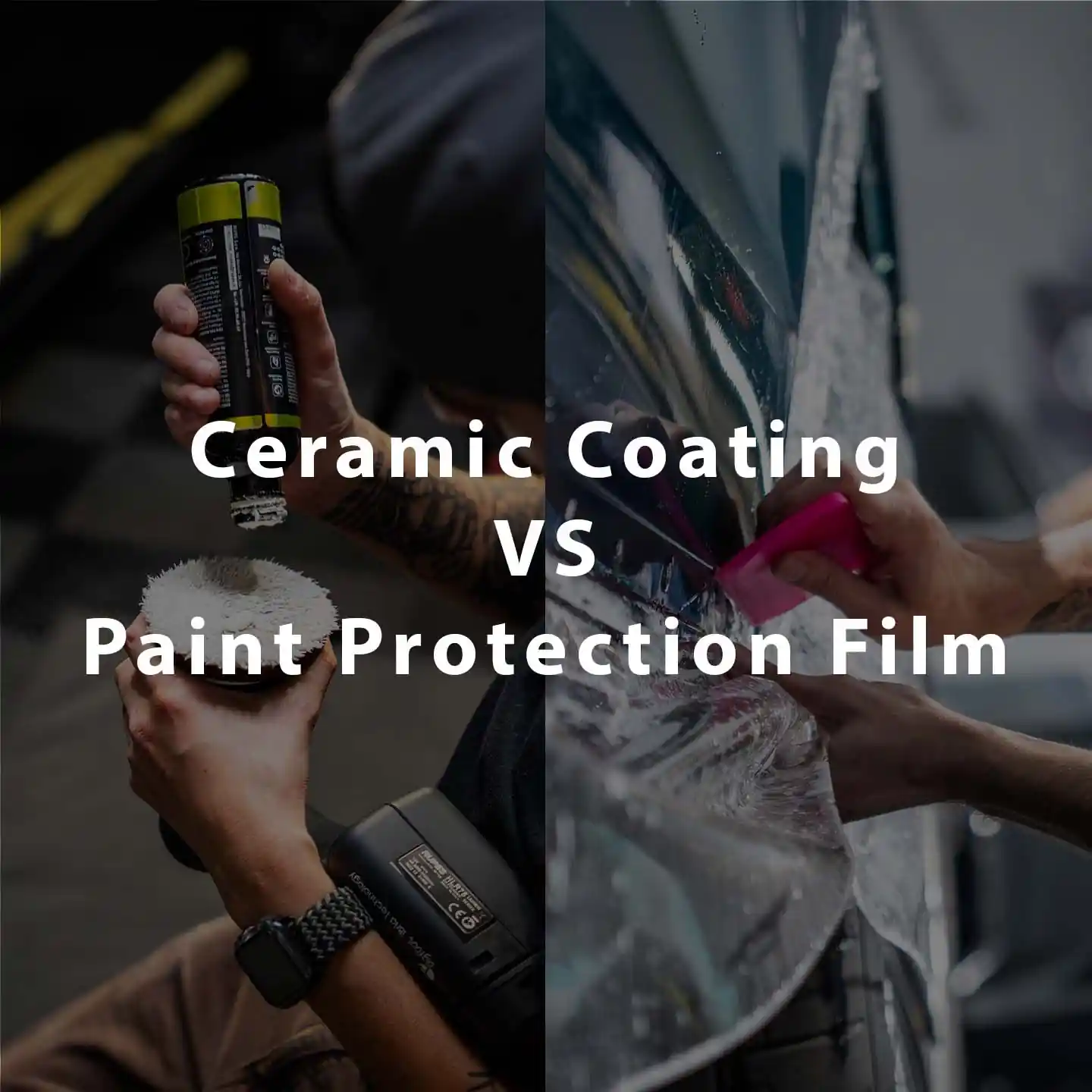 Read more about the article Ceramic Coating vs PPF: What’s the Difference Between Paint Protection Films and Ceramic Coatings?